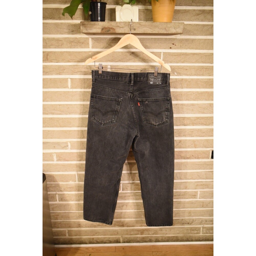 Levi's 550 Jeans Mens 33x30* Charcoal Gray Relaxed Fit Tapered Leg Denim 90s